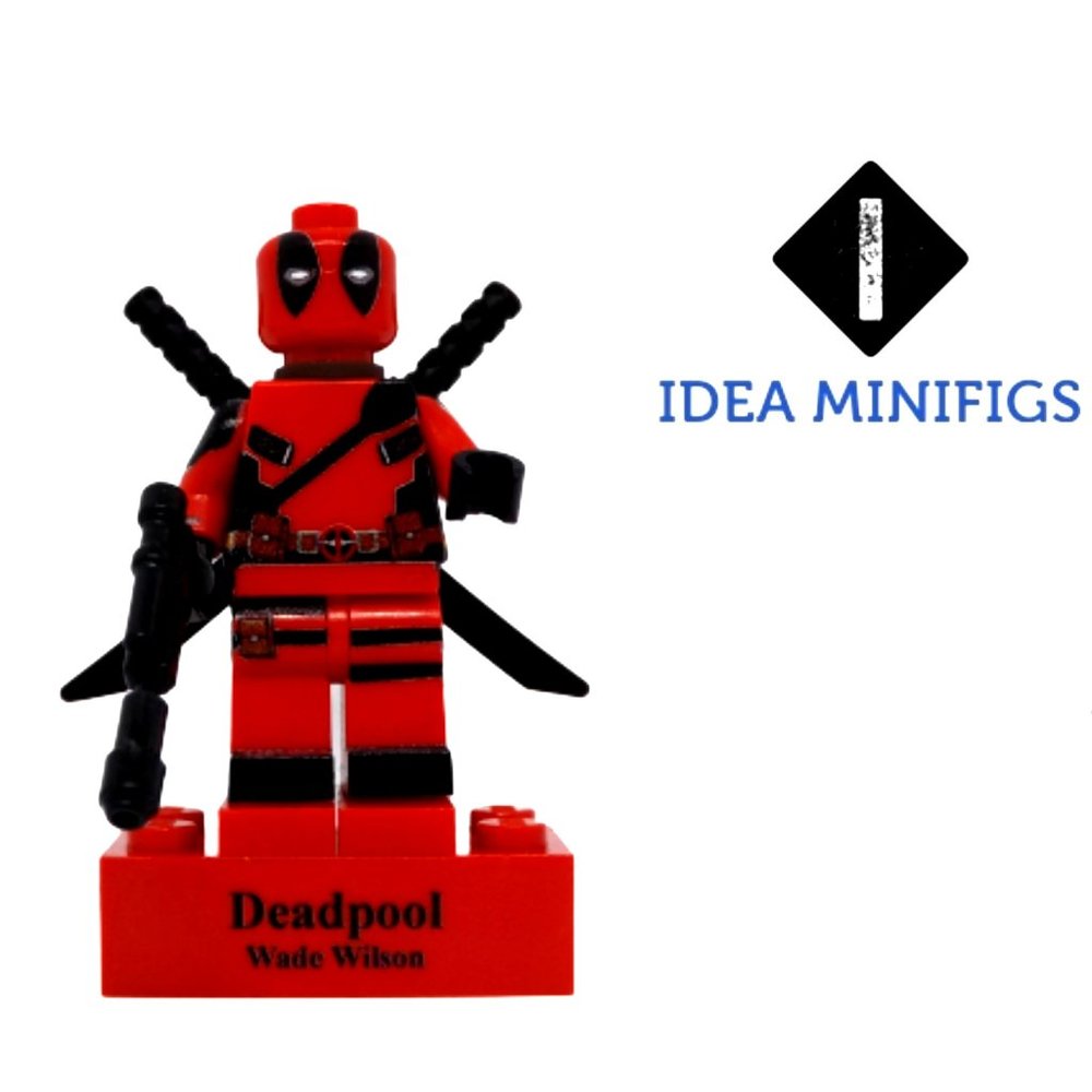 Original Deadpool Custom UV Print on Lego Minifigure